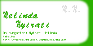 melinda nyirati business card